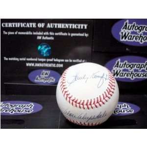 Sandy Koufax & Don Drysdale Autographed Baseball