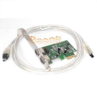   PCI Express PCI E IEEE 1394A Firewire Adapter & Cable Card  