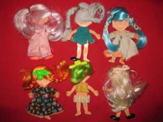 Vintage 1969 Ideal Flatsy Dolls Lot + Outfits Shoes  