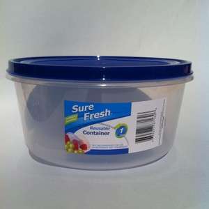 NEW SURE FRESH REUSABLE PLASTIC FOOD STORAGE CONTAINER  