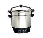 Cadco FS 10C Countertop Food Steamer, 24 qt. Stainless 