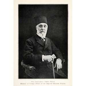  1907 Halftone Print Turkey Tewfik Pasha Minister Foreign 