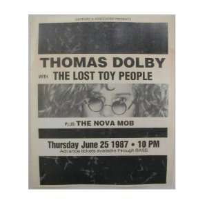Thomas Dolby 80s Handbill Poster