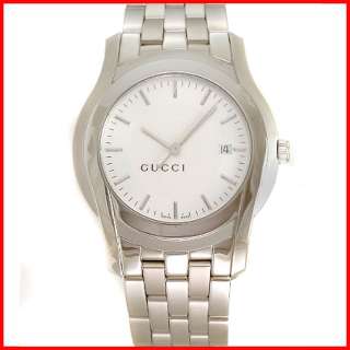 Gucci Mens 5500 XL Steel/Silver Dress G Watch YA055212  