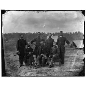  Petersburg,Virginia. Field,staff officers of 39th U.S 