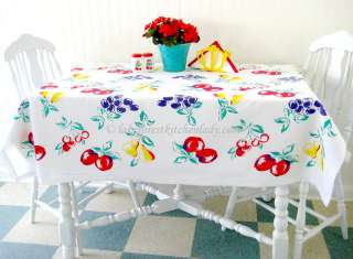   Tablecloth Fruit Salad Cherry Grape Pears FREE STOREWIDE SHIPPING