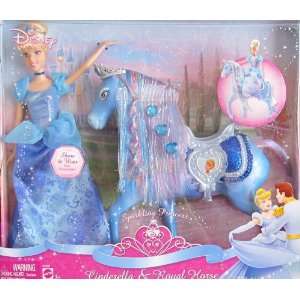   PRINCESS CINDERELLA Doll & ROYAL HORSE Playset (2008) Toys & Games