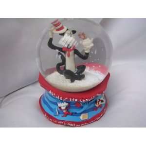 Cat in the Hat Dr. Seuss Water Globe ; Christmas Toyland Music Box 6 