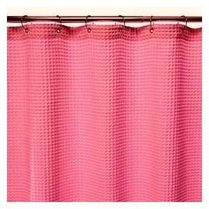 Waffle Weave Grommet Top Shower Curtain Hot Pink 
