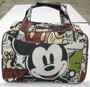 Disney Mickey mouse Canavas travel handbag Luggage Bag 18 47cm  