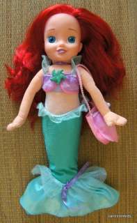   Mermaid Singing Talking Plush Doll Hard Face Soft Body 16  