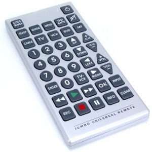  Jumbo Universal Remote Control Tv VCR Cable DVD Satellite Electronics