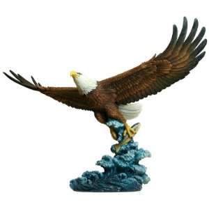  Eagle Catching Fish Sculpture
