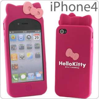 Hello Kitty iPhone 4 Soft Silicone Case   3 Colors  