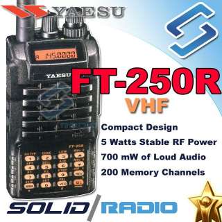 YAESU FT 250R VHF 136 174Mhz Handheld Radio FT250R  
