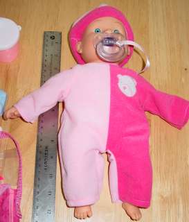 1999 CITITOY Talking Baby Doll Pink 13 including Accessories  