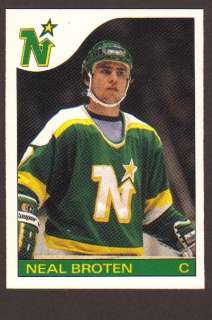 1985 86 OPC Hockey Neal Broten #124 North Stars NM/MT  
