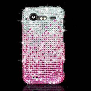 For HTC DROID Incredible 2 DIAMOND Case Waterfall Pink  