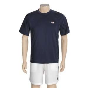 Fila Heritage Stripe Tennis Shirt   Crew Neck, Short Sleeve (For Men)