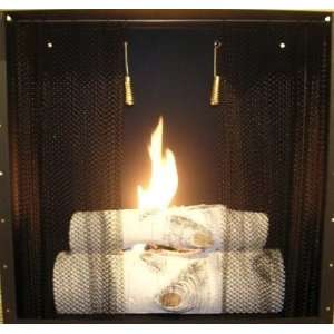   Ventless Gel Fuel Fireplace Insert Firebox   Birch