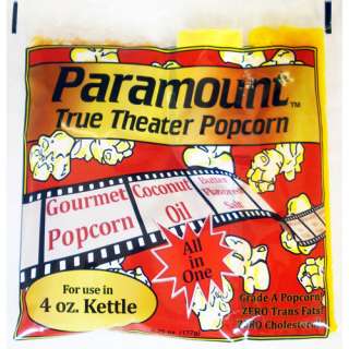 4oz   Case of 24 Individual 4 Ounce Popcorn Portion Packets Kit Packs 