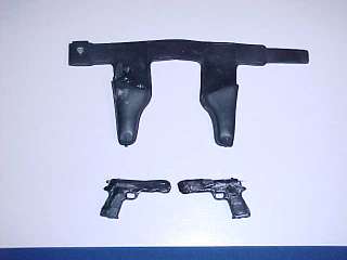   ACTION THE PHANTOM GUN BELT HOLSTERS & 2 AUTOMATIC PISTOLS GUNS  