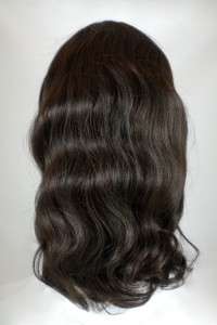 Dark Brown 20 Long 100% Human Hair Fall   REVERSIBLE  