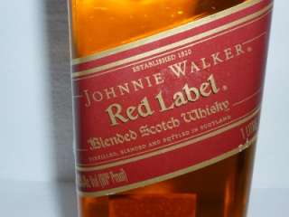JOHNNIE WALKER RED LABEL SCOTCH WHISKY 1 LITER RARE  