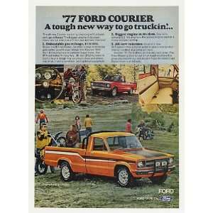   1977 Ford Free Wheeling Courier Pickup Truck Print Ad