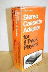 REALISTIC STEREO CASSETTE ADAPTER FOR 8 TRACK PLAYER MODEL #5 A5 