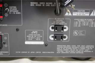 JVC RX 717V AV Stereo Receiver w/SEA Graphic Equalizer  