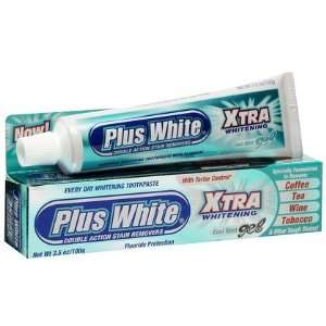 Plus White Xtra Whitening Gel Toothpaste 3.5 oz, 2 ct (Quantity of 4)