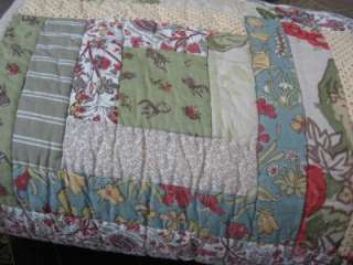 POTTERY BARN BLOOMIE PATCHWORK QUILT~KING/CAL K~NEW~  