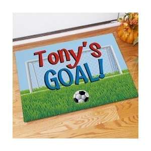  Personalized Soccer Goal Doormat Kids room door mat: Patio 