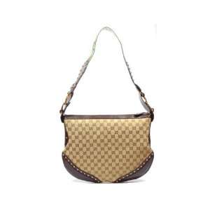  Gucci Beige Hobo Shoulder Handbag 153691 