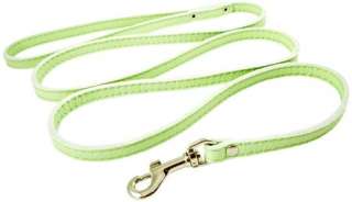 Soft Leather Dog Leash Blue Red Beige Green 52long  