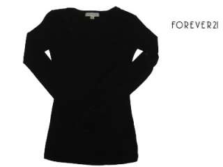 Forever 21 Womens Waffle Long Sleeve Shirt Small Large  