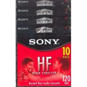  Sony HF (High Fidelity), Normal Bias Cassette Tapes, for 