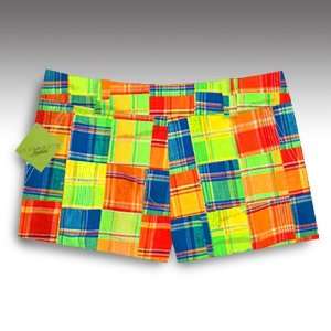 Loudmouth Golf Womens Mini Shorts: Grass  Size 4