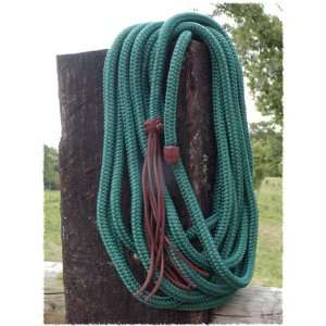  hand crafted yacht rope mecate horse reins  forest green 