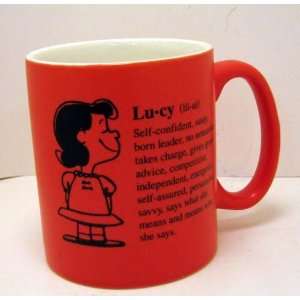    Hallmark Peanuts PAJ4609 Red Lucy Personality Mug 