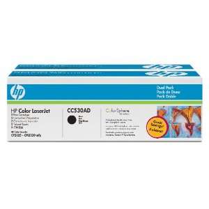  HP Color LaserJet CC530A Dual Pack Black Print Cartridges 