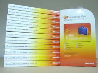 Microsoft Office Professional 2010 Pro PKC 269 14834 885370037807 