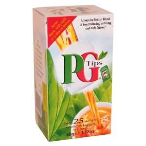 PG Tips (25 Individually Wrapped Tea Bags  Grocery 