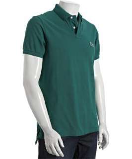 style #315943901 Burberry Brit green cotton piqué logo polo