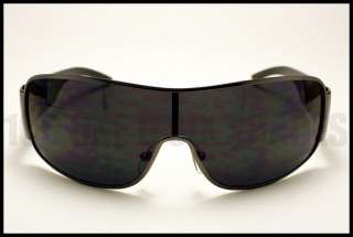 SHIELD Khan Mens Designer Sunglasses SILVER BLACK Frame New