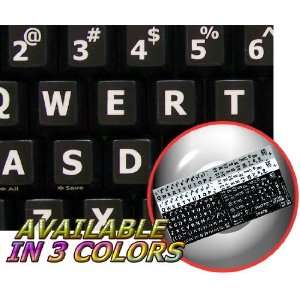  ENGLISH US LARGE LETTERING STICKERS FOR KEYBOARD (UPPER CASE 