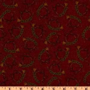   Christmas French Horns Red Fabric By The Yard: Arts, Crafts & Sewing