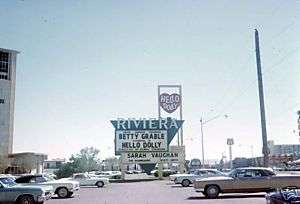 Las Vegas NV Strip Rivera Hotel 1960s Betty Grable  