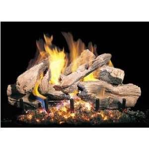  Peterson Gas Logs 18 Inch Charred Cedar Vented Natural Gas Log 